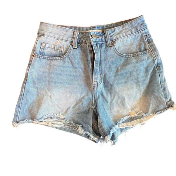 Veveret Sz M Denim Cutoffo Shorts Beach Boho‎ Summer Spring Vacation - Picture 2 of 6